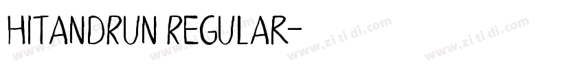 HitandRun Regular字体转换